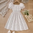 thumbnail image 2 of Kogui Kids Summer Dresses for Girls Girls Summer Dress Maxi Strap Ruched Flowy Beach Casual Teen Girl Sundress Size 11-12 (Beige,11-12 Years), 2 of 8