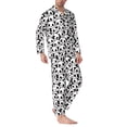thumbnail image 2 of Lsque Cute Panda Face Pattern Long Sleeve Pajama Set for Men - Soft 2-Piece Sleepwear and Loungewear Set with Pockets, Comfy Nightwear-Medium, 2 of 7
