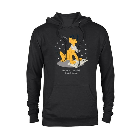 Disney Pluto Holiday Christmas Have a Special Howl-iday - Pullover Hoodie for Adults - Customized-Black