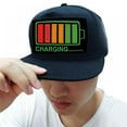 thumbnail image 2 of Luminous Anti-UV Hat Voice Control Hip Hop LED Baseball Sport Cap for Bar Sport Night Running Daily Life Concert Music Lover, 2 of 5