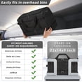 thumbnail image 2 of Travel Duffle Bag for Men, 45L Carry  Luggage 22x14x9 Airline Approved,  Canvas Overnight Duffel Bag with Removable Dividers, Weekender Gym bag with Shoe Pocket (Washed Black), 2 of 6