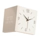 thumbnail image 4 of Reloj de esquina Reloj de pared para exteriores Fácil de leer Reloj de esquina angular Regalos Cuadrado para Crema, 4 of 9