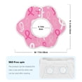 thumbnail image 6 of Bingfone Breast Cancer Awareness (3) Soft Bibs For Baby Boy Girl 360 Rotate Petal Absorbent Bibs Washable For Drooling Teething, 6 of 9