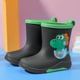 thumbnail image 3 of Otqutp Toddler Rain Boots Baby Rain Boots Short rain Boots for Toddler Easy-on Lightweight and Waterproof Outdoor Water Shoes, 3 of 4