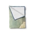 thumbnail image 2 of Vintage Soft Flannel Fleece Throw Blanket, Sky Looks Like Dream Space with Sun Rays Celestial Miracle Atmosphere Photo, Cozy Plush for Indoor and Outdoor Use, 60" x 80", Blue White, by Ambesonne, 2 of 6