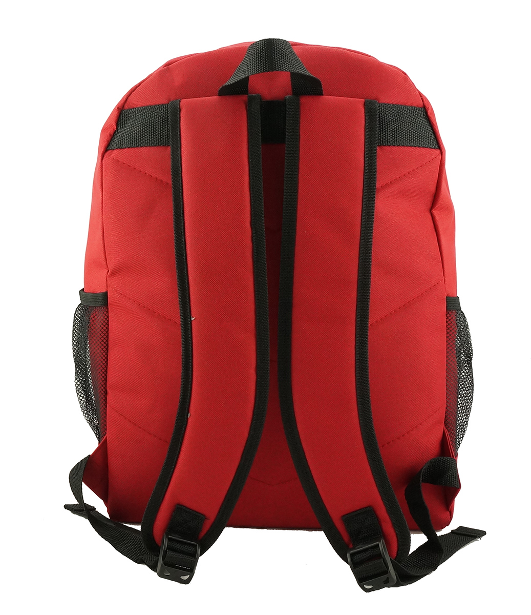 K-Cliffs Classic Large Lightweight Durable 17.5" School Backpack Case 24 Pieces Red, Unisex, Polyester