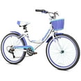 thumbnail image 4 of 24" Kent Bayside Multi-Speed Girl's Bike, White/Purple, Ages 12+ Years, 4 of 6