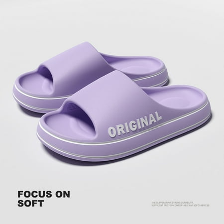 

Cloud Slippers for Women and Men Massage Shower Bathroom Non-Slip Quick Drying Open Toe Super Soft Comfy Thick Sole Home House Cloud Cushion Slide Sandals for Indoor & Outdoor Platform Shoes