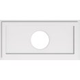 thumbnail image 1 of Ekena Millwork CMP30X15RE-07000 7 in. ID x 10.5 in. Rectangle Architectural Grade Médaillon de Plafond Contemporain PVC, 1 of 7