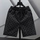thumbnail image 3 of Pantalones Cortos De Hombre Flocado Recortados De Playa De Los Hombres Estilo De La Calle Casualespangjing, 3 of 4