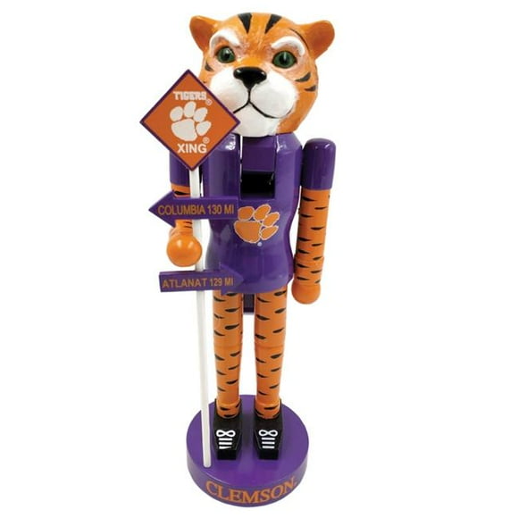Santas Workshop CLT091 12 in. Clemson Rivalry Nutcracker
