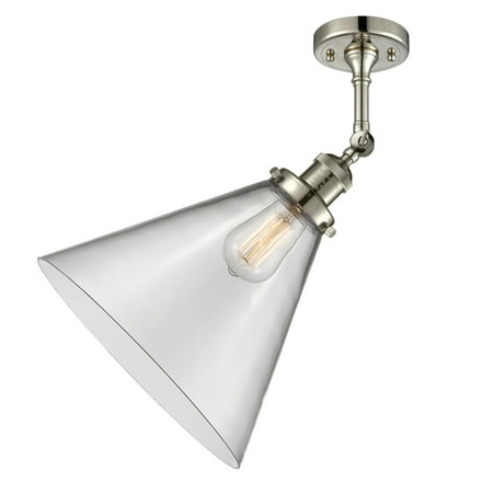

Innovations Lighting 201F X-Large Cone X-Large Cone 12 Wide Semi-Flush Ceiling Fixture -