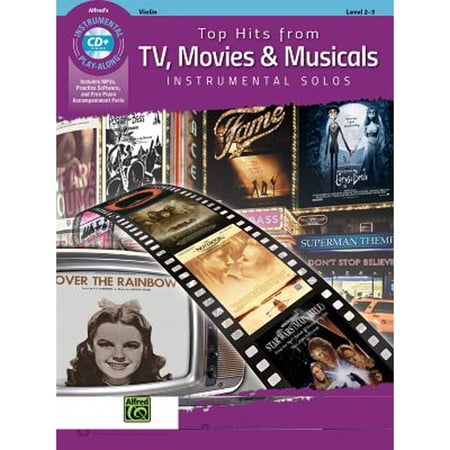 Pre-Owned Top Hits from Tv, Movies & Musicals Instrumental Solos for Strings: Violin, Book & Online (Paperback) by Bill Galliford