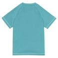 thumbnail image 6 of FORMRS Boys Rash Guard Short Sleeves Swim Shirt Quick Dry UPF 50+ Sun Protection, Sizes 3-12T, Cartoon Easter Bunny, 6 of 6