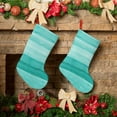 thumbnail image 6 of Bingfone Teal Turquoise Print Personalized Christmas Stocking - Snowman Design Large 18 inch,Family Holiday Season Decor, 6 of 8