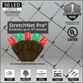 thumbnail image 3 of Wintergreen Lighting StretchNet Pro Outdoor 20 in x 45 in Plug-in 50 LED Light Ropes & Strings, 3 of 6