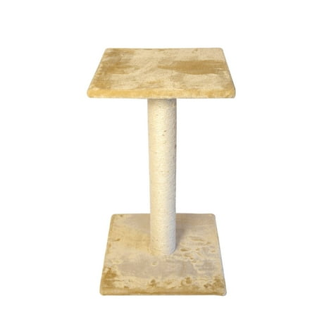 Sisal Post Cat - Iconic Pet Scratch It! Sisal Cat Scratching Post, Beige