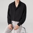 thumbnail image 4 of Camisa casual de manga larga con diseño de rayas para hombre, camisa informal sencilla de alta calidad para hombre, camisa fina de verano a la moda, 4 of 4