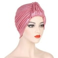 thumbnail image 2 of TRUBKH Satin Head Scarf Headband Caps for Women Hair Bandana Cotton Headbands for Women Hair Bandanas for Women Hair Towel Wrap for Women Pink One Size, 2 of 6
