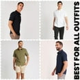 thumbnail image 4 of Mens Slim Fit Short Sleeve Button Up Shirt (S- 2XL), 4 of 5