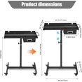 thumbnail image 2 of Bingirl Towallmark Table Mobile Roulante pour Outils avec Roues - Hauteur Réglable, Tiroirs, Capacité de 300 Lb, 29x20x34 Pouces, Noir pour Garage et Atelier, 2 of 6