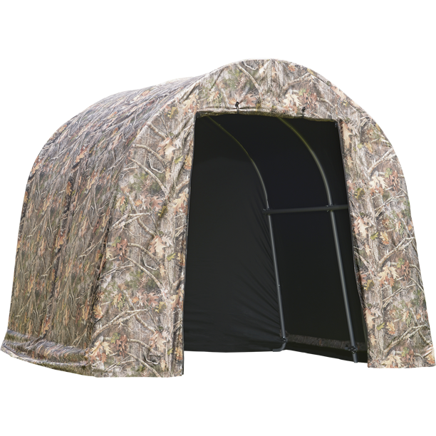ShelterLogic 8 x 7 ft. Steel Roundtop Storage Shed, Camo