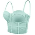 thumbnail image 1 of Faja moldeadora de cintura para mujer, de malla elástica, con diseño de espiga, con tirantes en el interior y el exterior., 1 of 5