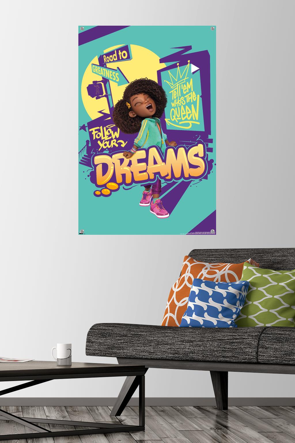 Karma's World - Follow Your Dreams Wall Poster with Pushpins, 22.375" x 34"