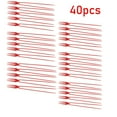 thumbnail image 1 of Puntoco Liquidación de suministros de cocina Juego portátil de 10 piezas de palillos chinos desechables de plástico negro y rojo, tenedor, vajilla multifuncional 2 en 1, 1 of 5
