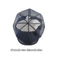 thumbnail image 3 of Camping y senderismo Sombrero octogonal grande de malla completa transpirable Gorra de pico de pato de malla de color europeo y sólido Gorra de malla de cabeza grande Gorra de malla de poliéster, 3 of 6