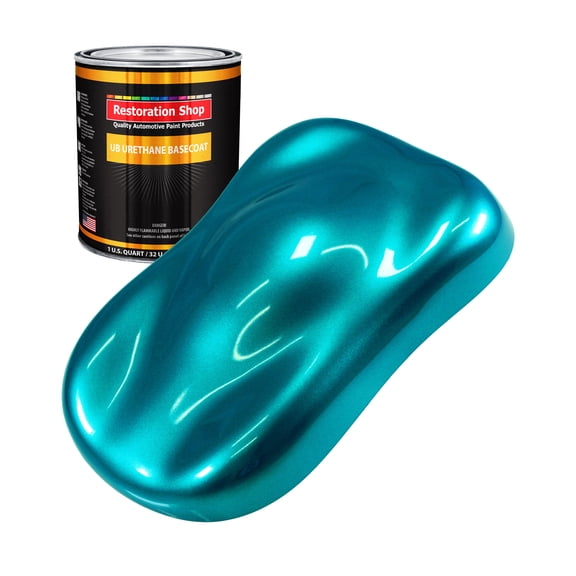 Teal Green Metallic 1 Quart URETHANE BASECOAT Car Auto Body Paint