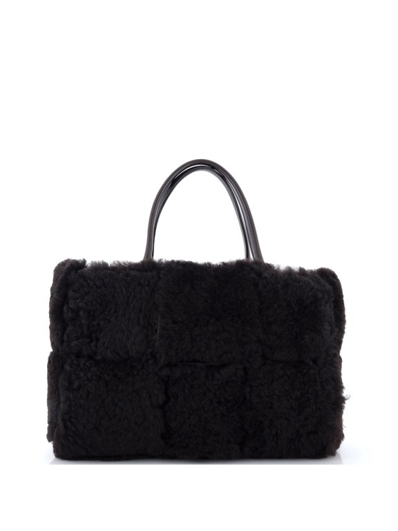Pre-Owned Arco Tote Intrecciato Shearling Small By Rebag