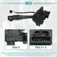 thumbnail image 4 of Interruptor de señal de giro Unique Bargains multifunción apto para Pontiac Grand Prix negro, 4 of 8