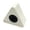 White, variant on Triangular ABS Microphone Logo Holder with Foam Liner, Universal Interview Mic Cube for Broadcast TV, Lightweight Stand for Reporter Handheld Mics(Whiite)