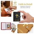 thumbnail image 5 of Prayer Card Organizer, Leatherette Holy Card Wallet with 40 Clear Sleeves, Fits Standard 3"x5" Catholic Prayer Cards, Perfect for Mass, Church & Memorial Cards, 5 of 6