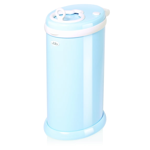 Ubbi Steel Diaper Pail, Light Blue