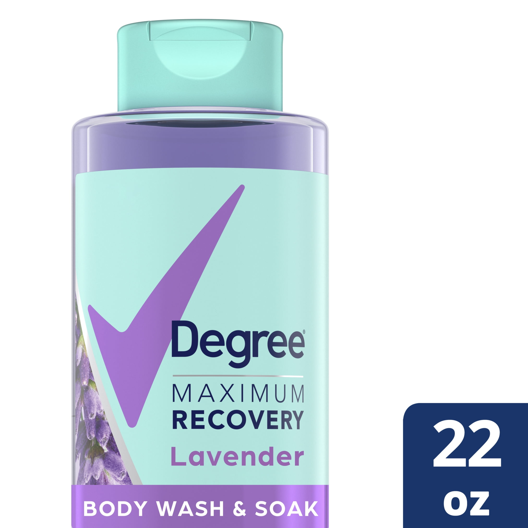 Degree Maximum Recovery Post-Workout Liquid Body Wash Lavender, 22 oz