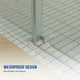 thumbnail image 6 of 56"-60"W x 70"H Frameless Shower Door, Sliding Shower Door, Premium 5/16"(8mm) Thick Tempered Glass Shower Enclosure with Towel Bar ,Double Side Easy Clean Coat,Brushed Nickel Finished With Buffer, 6 of 16