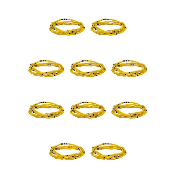 Qarigey Cuentas Cadena de cintura Vestido de niñas Adorno Elegante Verano Playa al aire libre Vestidor Cadenas para el vientre Joyas para el cuerpo Tipo 1 10piezas Qarigey CBP352484