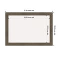 thumbnail image 5 of Amanti Art White Cork Board Wood Framed Hardwood Mocha Narrow Bulletin Board 27 in. x 19 in., 5 of 7