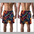 thumbnail image 3 of luoweisi Men's Beach Shorts Quick Dry Swim Trunks with Mesh Lining Musical Instrument L, 3 of 5