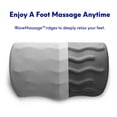 thumbnail image 3 of Cushion Lab Ergonomic Foot Rest for Under Desk – Patented Massage Ridge Design Memory Foam Foot Stool Pillow for Work, Home, Gaming, Computer, Office Chair – For Back & Hip Pain Relief - Light Grey, 3 of 6