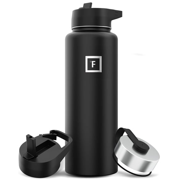 Botella de hidratación IRON °FLASK para acampar y hacer senderismo, 1,2 L, acero inoxidable