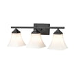 thumbnail image 2 of 4503-MB Millennium Lighting 3 Light Bath Vanity-9 Inch Tall and 23.25 Inch Wide-Matte Black Finish, 2 of 4