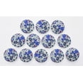 thumbnail image 6 of IBA Indianbeautifulart Blue 25 Mm Watercolor Flower Shirting Printed Canvas Fabric Buttons Round 2 Hole&nbsp;Decorative Buttons For Sewing Crafting Pack Of 50, 6 of 7