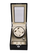 CNMODLE Automatic Rotation Silent 2+3 Watch Winder Case Display Box Luxury Storage Holder Organizer Case Great Gift