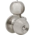thumbnail image 5 of Qucyy Keyed Entry Locks Handles Sets,Round Ball Knobs,Locksets Satin Nickel Finished,Stainless Steel (2Pack), 5 of 5