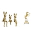 thumbnail image 1 of Figura de familia de conejos y caballos, estatua moderna, colección de adornos de mesa, escultura animal para vitrina, estantería, centro de mesa de d, 1 of 8
