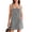 Black, variant on Women Casual Denim Jumpsuit with Stripes and Pockets Adjustable Shoulder Straps Sleeveless Denim Dress