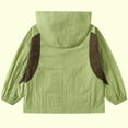thumbnail image 5 of Viluyesy Boys Girls Jackets, Zip-Up Hooded Lightweight Long Sleeve Casual Windbreaker Outwear Green 3T, 5 of 5